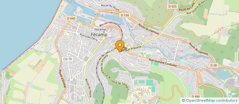 localisation de l'entreprise MADAME DENISE LANGLOIS  FECAMP