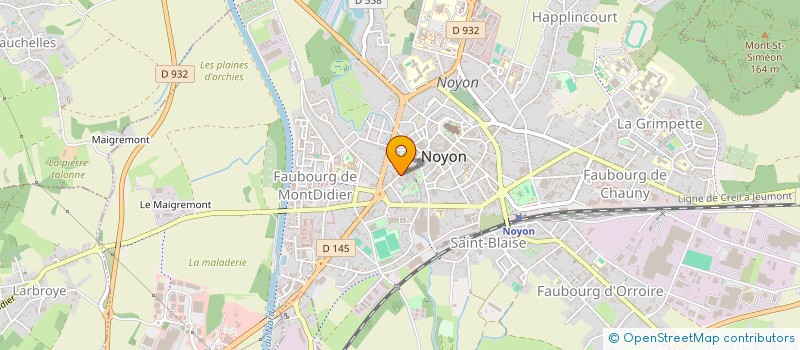 localisation de l'entreprise MADAME DENISE LANNES  NOYON