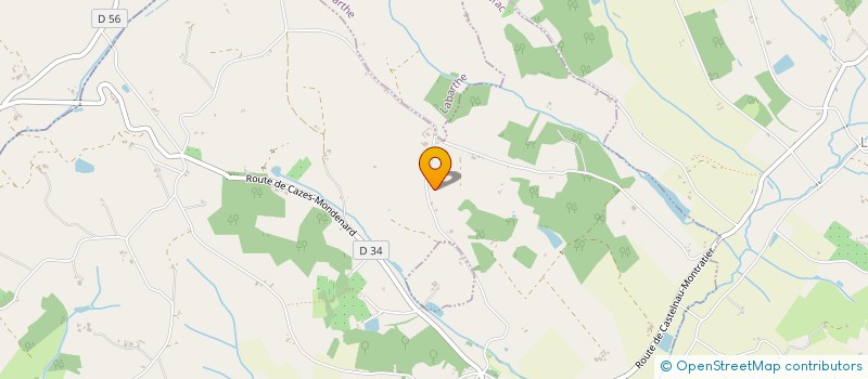 localisation de l'entreprise MADAME DENISE LASSALLE  PUYCORNET