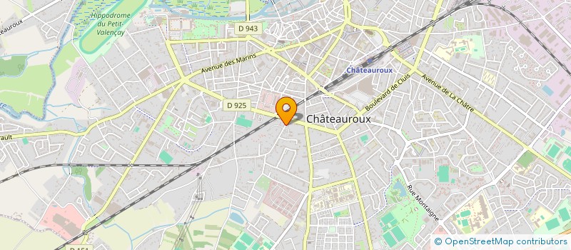 localisation de l'entreprise MADAME DENISE LAVALLEE à CHATEAUROUX