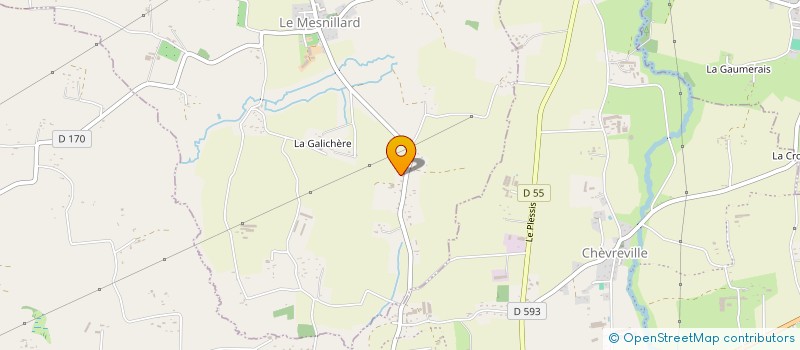 localisation de l'entreprise MADAME DENISE LEBIGOT  LE MESNILLARD