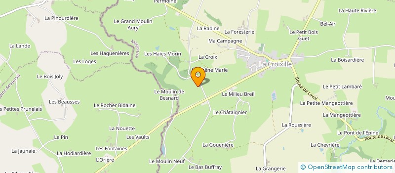 localisation de l'entreprise MADAME DENISE LEBOURDAIS à LA CROIXILLE