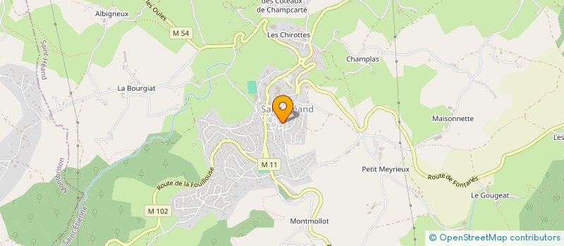 localisation de l'entreprise MADAME DENISE LECERF  SAINT-HEAND