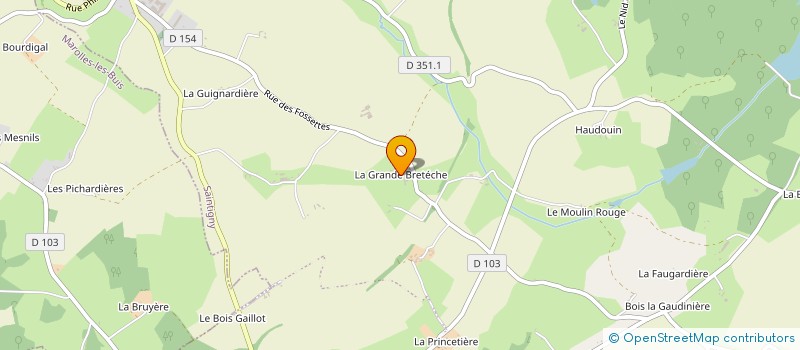 localisation de l'entreprise MADAME DENISE LEDUC à SAINTIGNY