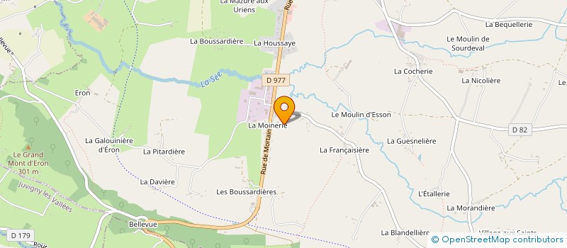 localisation de l'entreprise MADAME DENISE LEFEVRE  SOURDEVAL