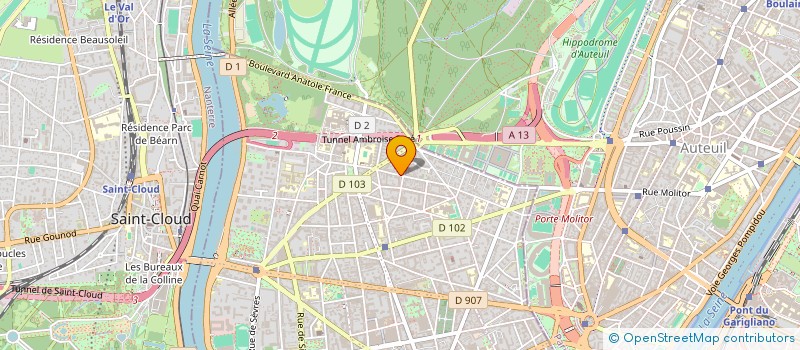 localisation de l'entreprise MADAME DENISE LEFEVRE à BOULOGNE-BILLANCOURT