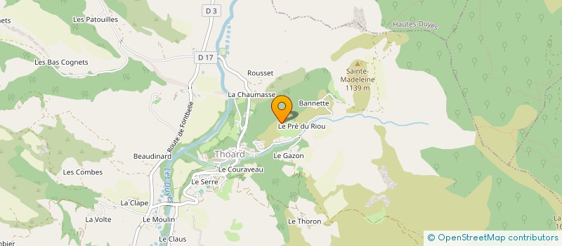 localisation de l'entreprise MADAME DENISE LEFIN  THOARD