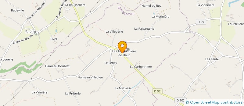 localisation de l'entreprise MADAME DENISE LEFRANC  NOTRE-DAME-DE-CENILLY