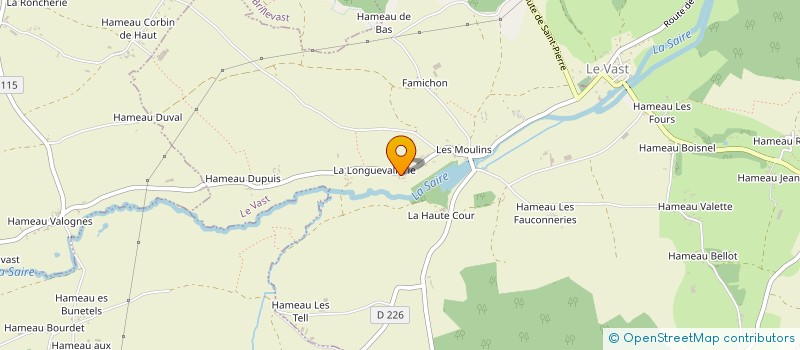 localisation de l'entreprise MADAME DENISE LEGRIFFON  LE VAST