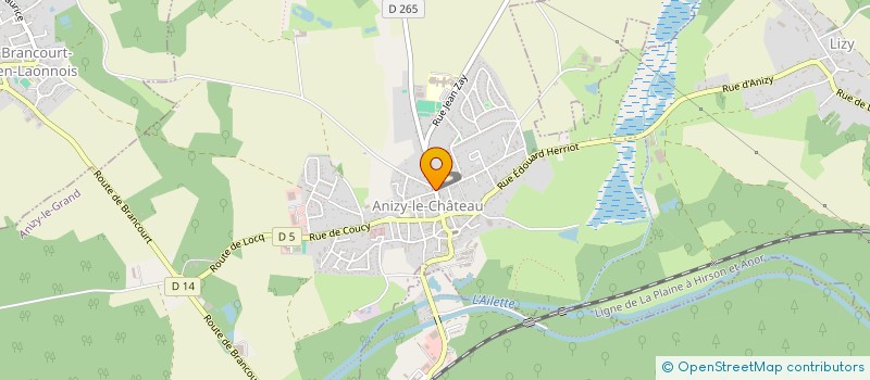 localisation de l'entreprise MADAME DENISE LEROY à ANIZY-LE-GRAND