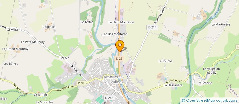 localisation de l'entreprise MADAME DENISE LIBERT  AMBRIERES-LES-VALLEES