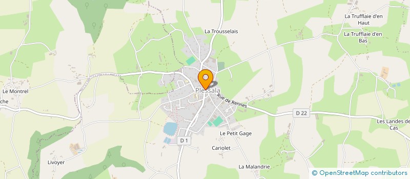 localisation de l'entreprise MADAME DENISE LOUET à LE MENE