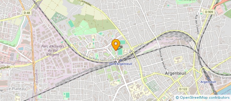 localisation de l'entreprise MADAME DENISE MACHOZI BYEMBA  ARGENTEUIL