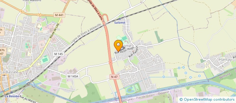 localisation de l'entreprise MADAME DENISE MANNECIER  SALOME