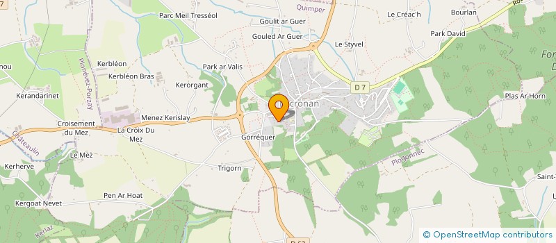 localisation de l'entreprise MADAME DENISE MARECHAL  LOCRONAN