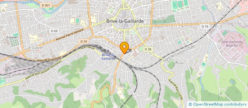 localisation de l'entreprise MADAME DENISE MARTIGNAC  BRIVE-LA-GAILLARDE