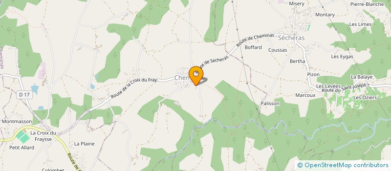 localisation de l'entreprise MADAME DENISE MARTIN  CHEMINAS