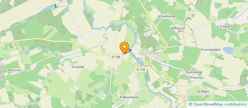 localisation de l'entreprise MADAME DENISE MASET à LAGRAULET-DU-GERS