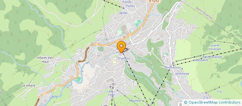 localisation de l'entreprise MADAME DENISE MAUREL  MEGEVE