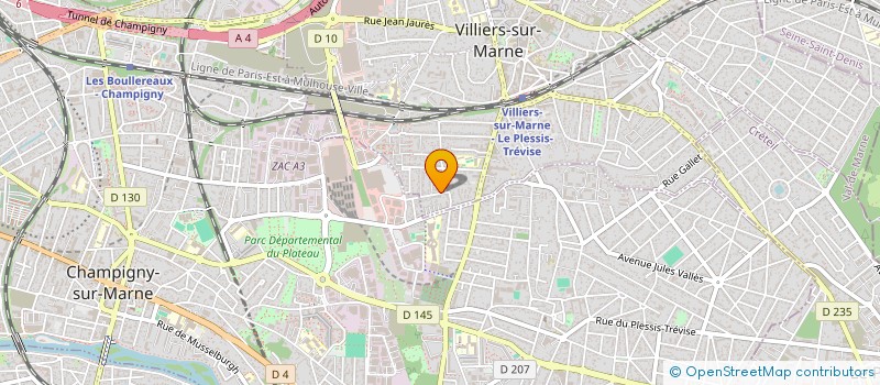 localisation de l'entreprise MADAME DENISE MECHIN  VILLIERS-SUR-MARNE