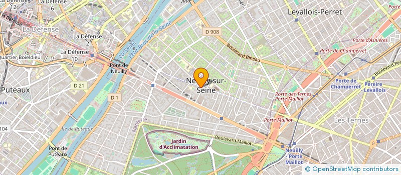 localisation de l'entreprise MADAME DENISE MERMIER à NEUILLY-SUR-SEINE