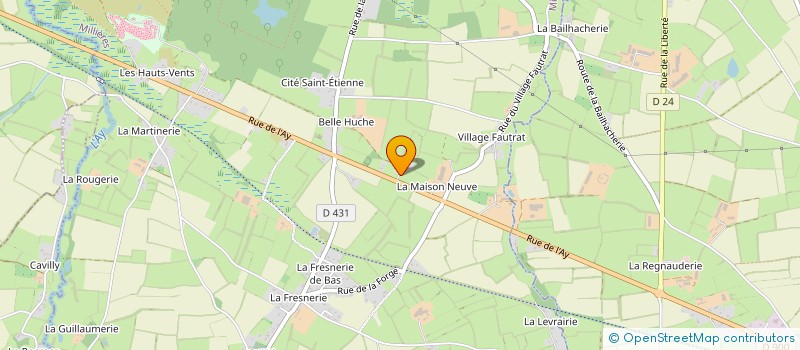 localisation de l'entreprise MADAME DENISE MESLIN  MILLIERES