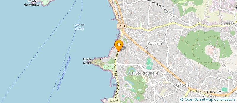 localisation de l'entreprise MADAME DENISE MICHEL à SIX-FOURS-LES-PLAGES