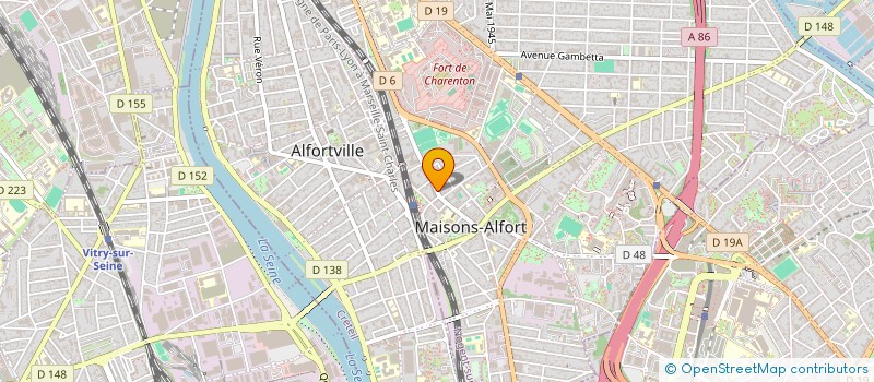 localisation de l'entreprise MADAME DENISE MOREAU  MAISONS-ALFORT