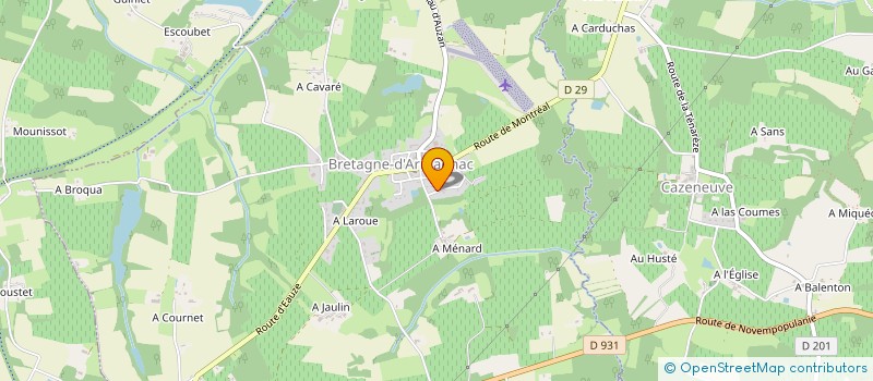 localisation de l'entreprise MADAME DENISE MOREL  BRETAGNE D'ARMAGNAC