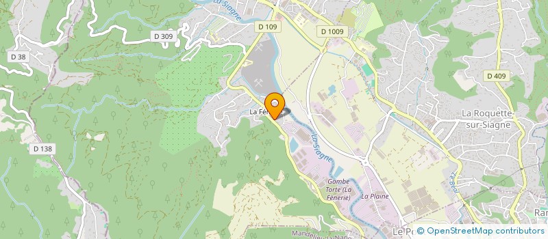 localisation de l'entreprise MADAME DENISE MUNOZ  PEGOMAS