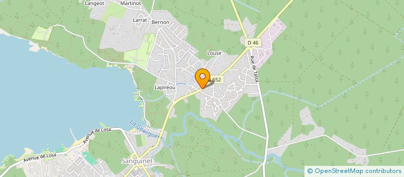 localisation de l'entreprise MADAME DENISE NADEAU  SANGUINET