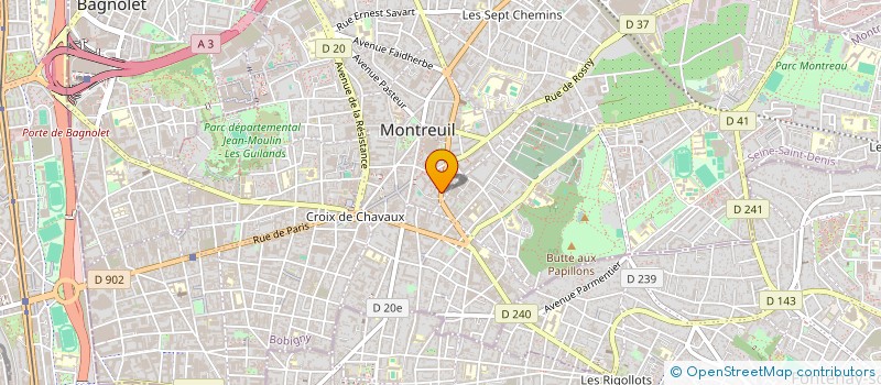localisation de l'entreprise MADAME DENISE NDZAKOU à MONTREUIL