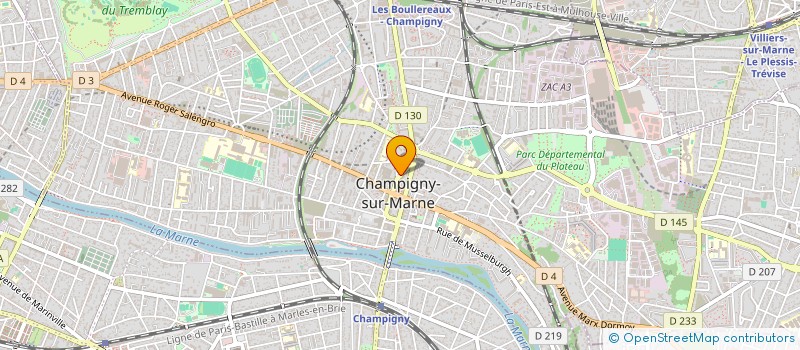 localisation de l'entreprise MADAME DENISE NOE à CHAMPIGNY-SUR-MARNE