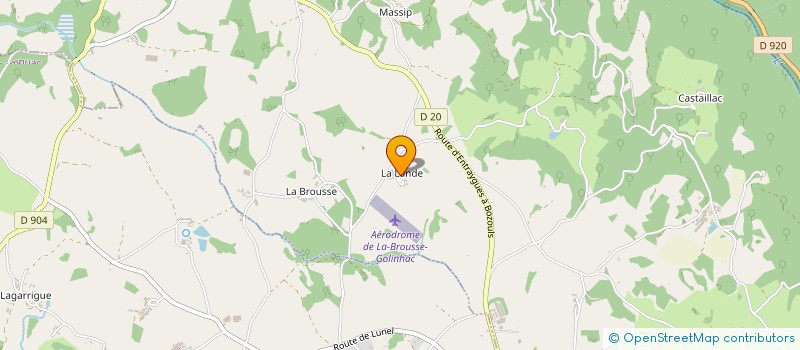 localisation de l'entreprise MADAME DENISE PALAT  GOLINHAC