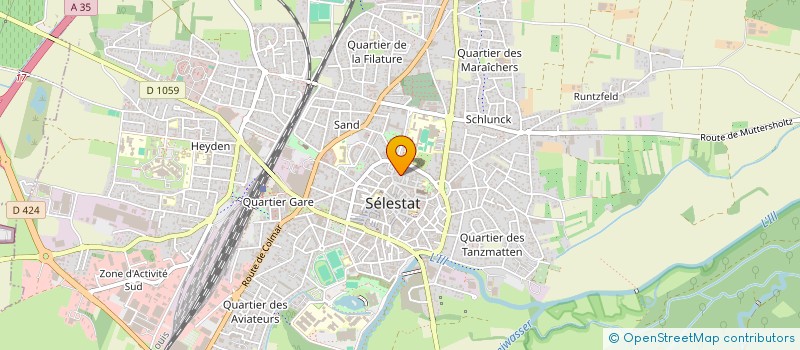 localisation de l'entreprise MADAME DENISE PAULUS  SELESTAT