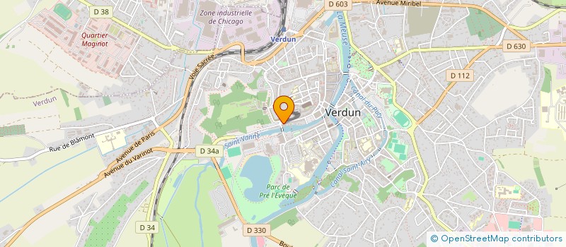 localisation de l'entreprise MADAME DENISE PECQUEUX à VERDUN