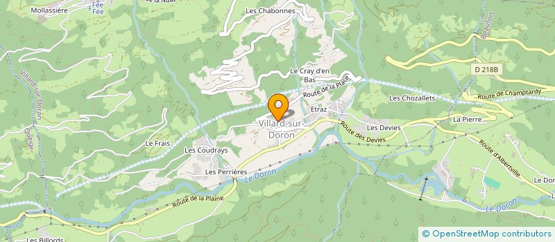 localisation de l'entreprise MADAME DENISE PERRIER  BEAUFORT