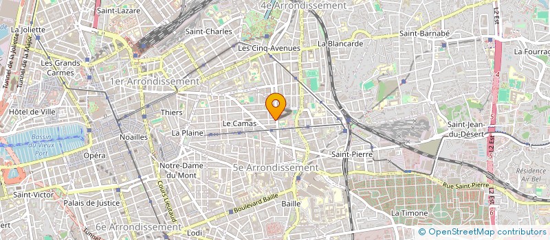 localisation de l'entreprise MADAME DENISE PEYRAT à MARSEILLE