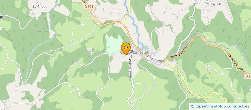 localisation de l'entreprise MADAME DENISE PEYRAT  LANTEUIL