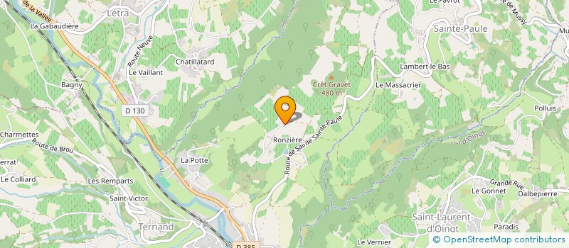 localisation de l'entreprise MADAME DENISE PHILIPPE  TERNAND