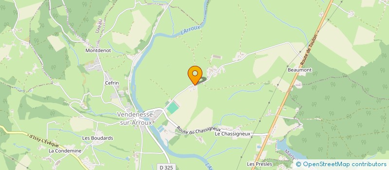 localisation de l'entreprise MADAME DENISE POISEAU  VENDENESSE-SUR-ARROUX