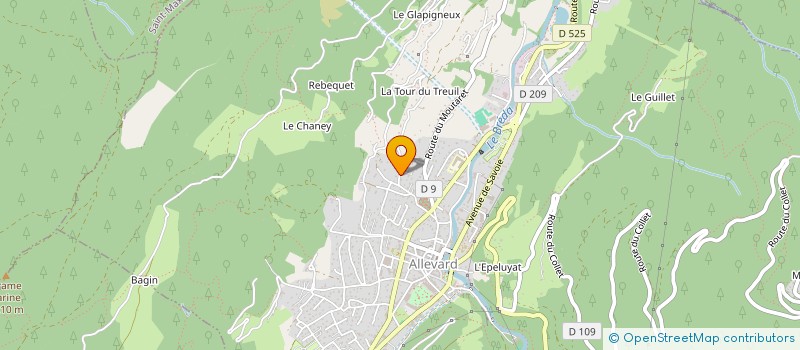 localisation de l'entreprise MADAME DENISE POUCHOT ROUGE BOULIN  ALLEVARD