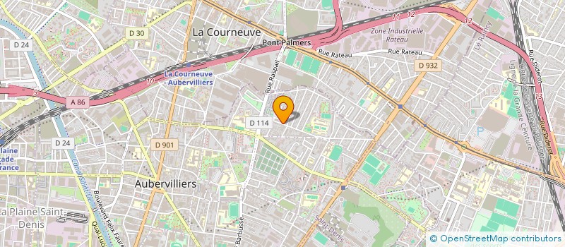 localisation de l'entreprise MADAME DENISE RE à AUBERVILLIERS