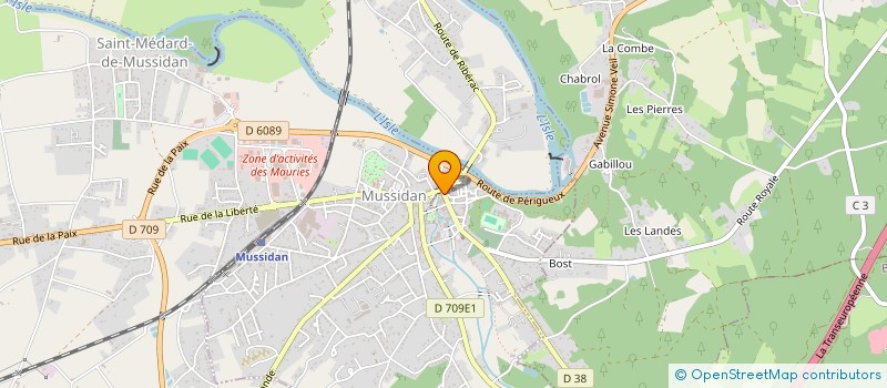 localisation de l'entreprise MADAME DENISE REMBERT  MUSSIDAN