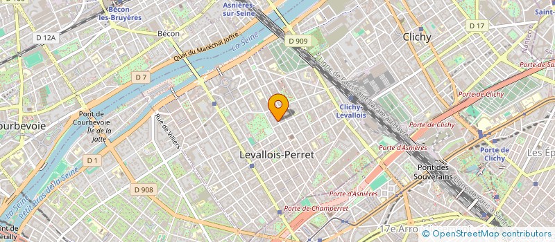 localisation de l'entreprise MADAME DENISE RIGAUD  LEVALLOIS PERRET