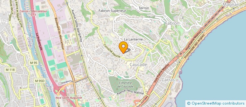 localisation de l'entreprise MADAME DENISE ROBINI à NICE