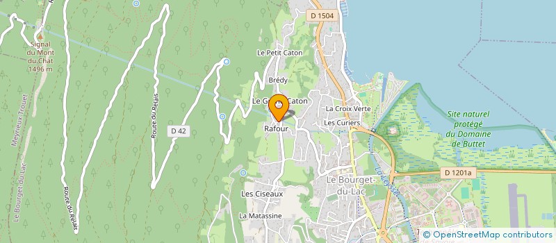 localisation de l'entreprise MADAME DENISE ROMANET  LE BOURGET-DU-LAC