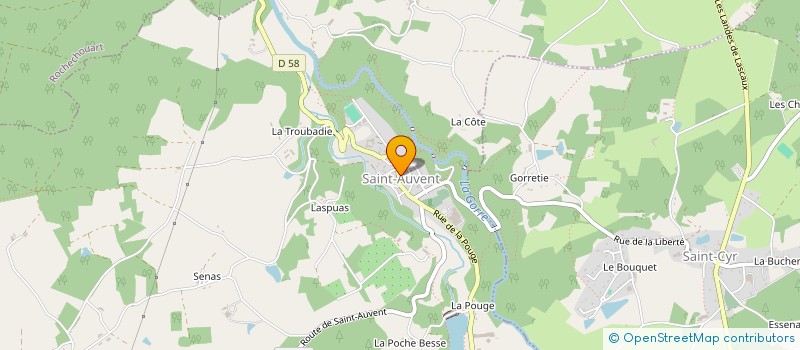 localisation de l'entreprise MADAME DENISE ROSINA ELLIOTT à SAINT-AUVENT