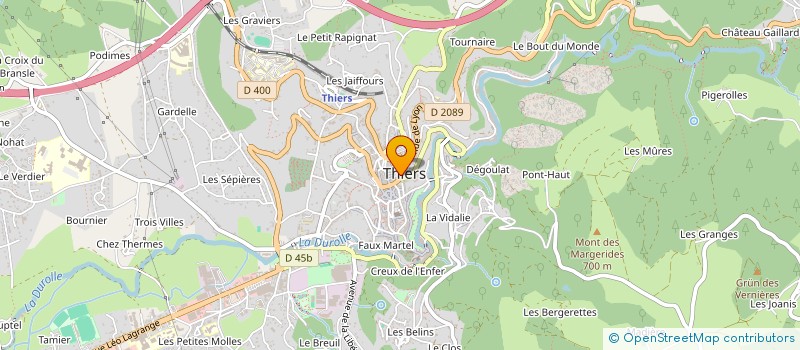 localisation de l'entreprise MADAME DENISE ROSSIAS  THIERS