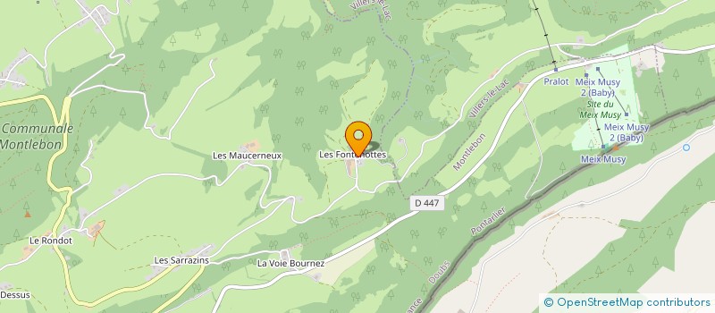 localisation de l'entreprise MADAME DENISE ROUGNON GLASSON à MONTLEBON